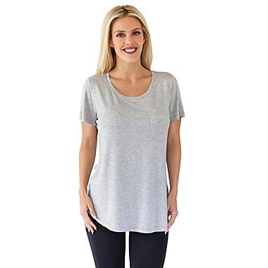 Belly Brandit&reg; Medium Perfect Nursing T-Shirt in Heather Grey. View a larger version of this product image.