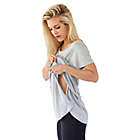 Alternate image 1 for Belly Brandit&reg; Medium Perfect Nursing T-Shirt in Heather Grey