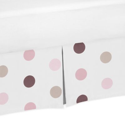 polka dot crib skirt