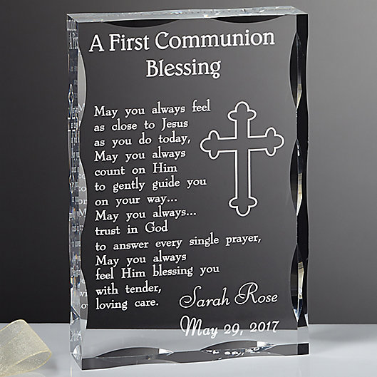 Alternate image 1 for Communion Blessing Engraved Keepsake
