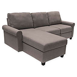 Serta® Copenhagen Left-Facing Reclining Sectional Sofa with Storage