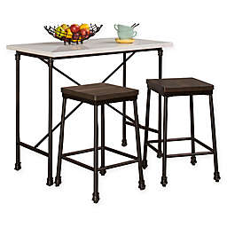 Hillsdale Furniture Castille 3-Piece Counter Height Table Set in Black