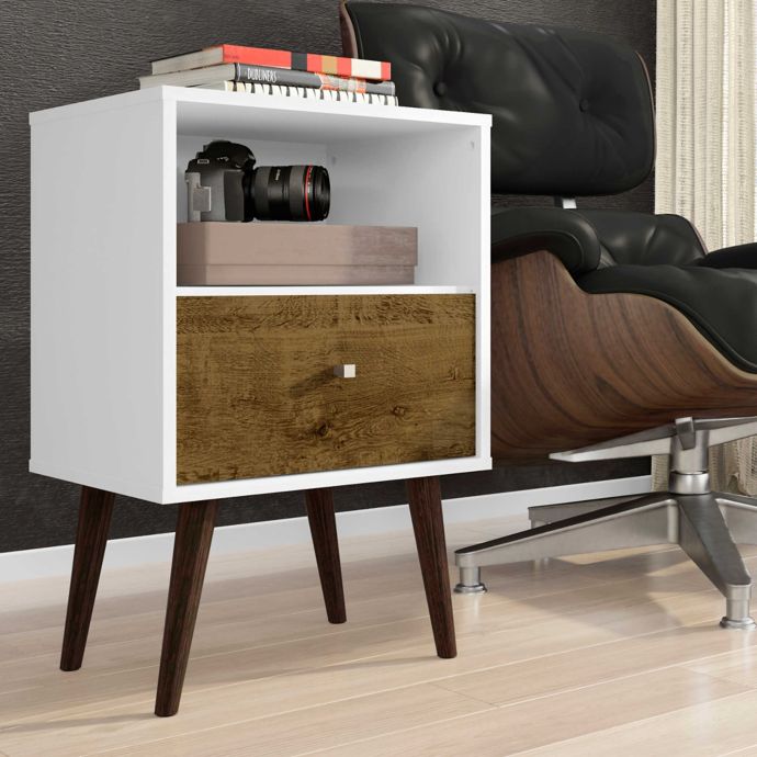 Manhattan Comfort Liberty Modern Nightstand 1 0 Bed Bath Beyond