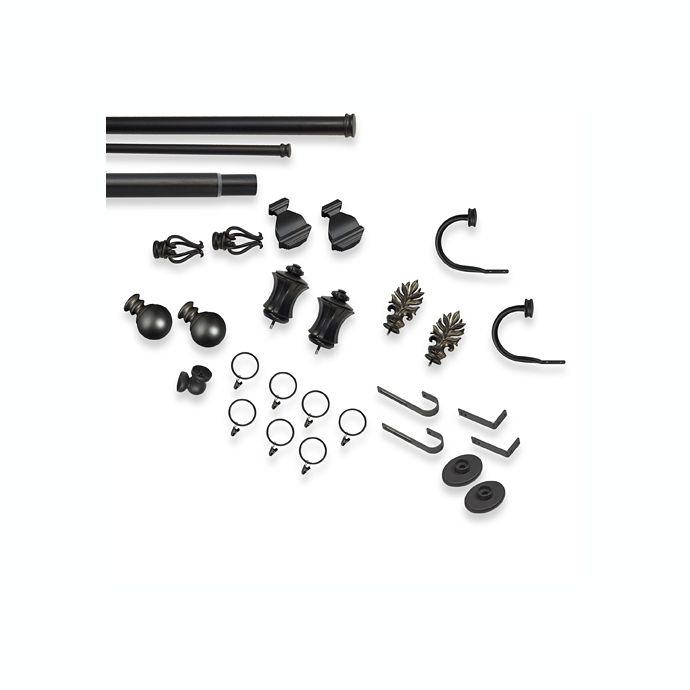 Cambria Complete Matte Brown Double Rod Buybuy Baby