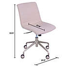 Alternate image 4 for Elle D&eacute;cor Adelaide Office Chair in Pink