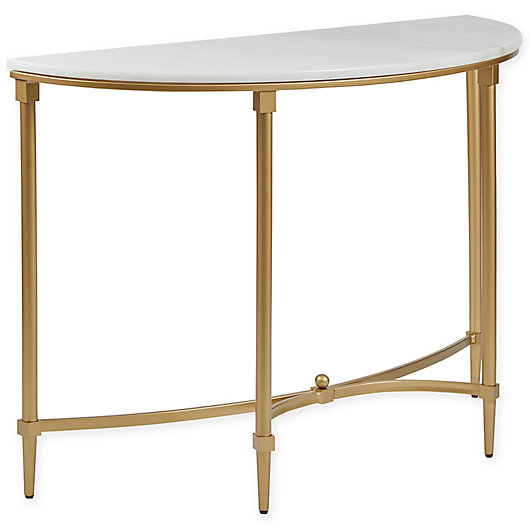 Alternate image 1 for Madison Park Signature Bordeaux Marble Top Console Table in Gold