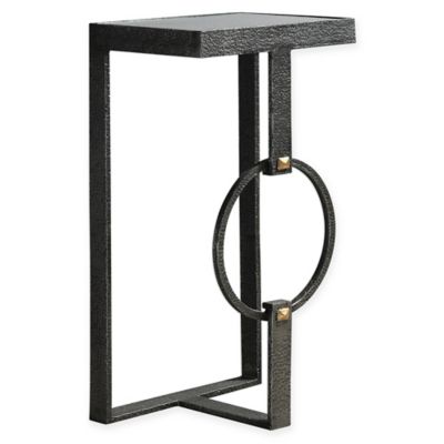 Shop Now For The Uttermost Hagen Iron And Glass Accent Table In Burnished Steel Accuweather Shop