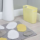 Alternate image 1 for iDesign&reg; 34-Inch x 21-Inch Microfiber Pebblz Bath Rug in Yellow