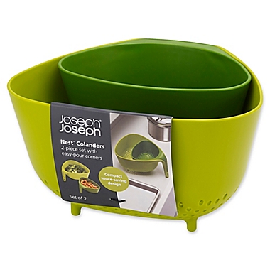 Joseph Joseph&reg; Nest&trade; 2-Piece Colander Set in Green. View a larger version of this product image.