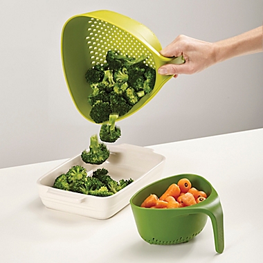 Joseph Joseph&reg; Nest&trade; 2-Piece Colander Set in Green. View a larger version of this product image.
