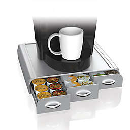 Mind Reader 36-Capacity Coffee Pod Drawer in Silver