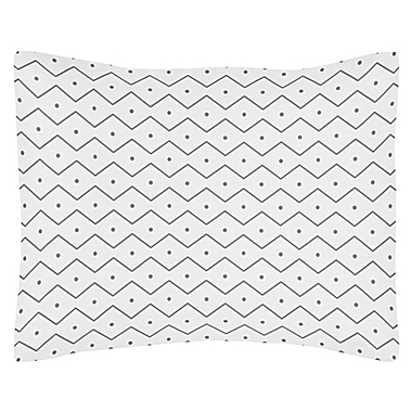 Sweet Jojo Designs&reg; Mod Dinosaur Reversible Standard Pillow Sham. View a larger version of this product image.