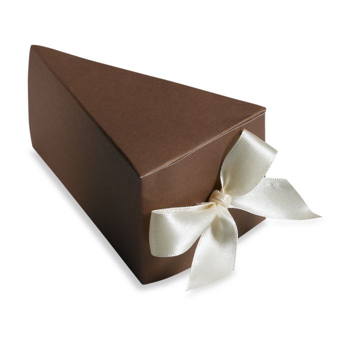 Gartner Studios 50Count Chocolate Cake Favor Box Bed Bath and Beyond
