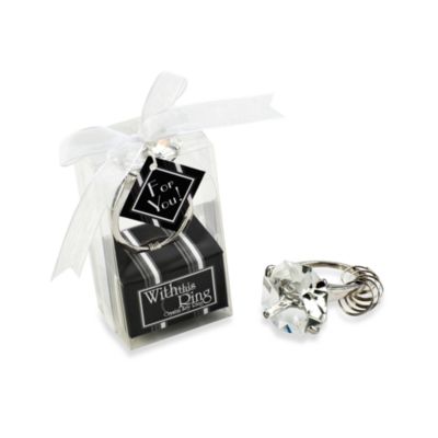 ring keychain favor