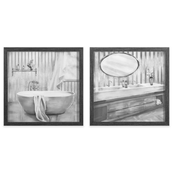 Zhejiang Wadou Sketch Bathroom  12 Inch Square Framed  Wall  