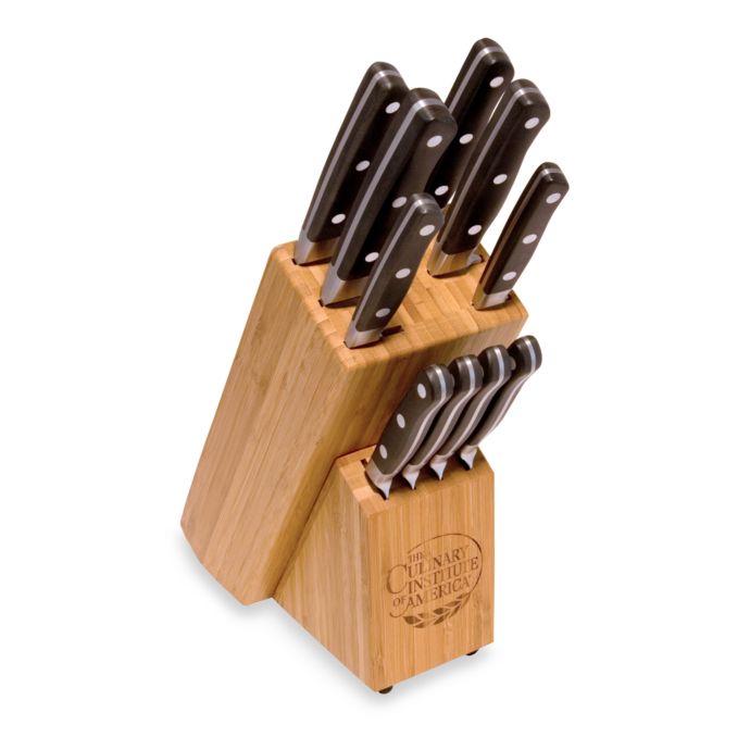 Culinary Institute Of America Hyde Park 11 Piece Cutlery Knife Block Set Bed Bath Beyond