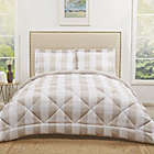 Alternate image 0 for Truly Soft Buffalo Plaid 3-Piece Reversible Full/Queen Comforter Set in Khaki