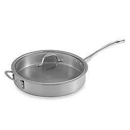 Calphalon® Tri-Ply Stainless Steel 5 qt. Saute Pan with Lid