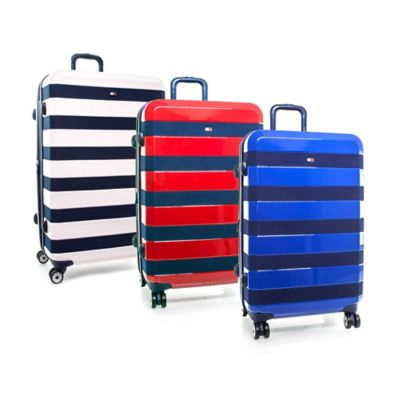 tommy hilfiger rugby stripe luggage