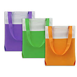 Neon Canvas Tote Bags (Set of 3)