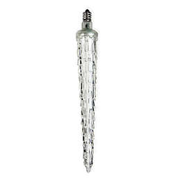 7-Inch Falling LED Icicle Christmas Light Bulb in White
