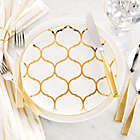 Alternate image 0 for Nevaeh White&reg; by Fitz and Floyd&reg; Gold Lattice Dinnerware Collection