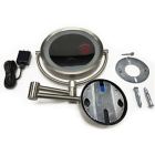 Alternate image 1 for Sharper Image&reg; 8X-1X LED Wall Mount Motion Sensor Mirror in Chrome