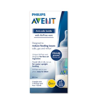 Philips Avent 4 oz. Wide-Neck Anti-Colic Bottle with Insert. View a larger version of this product image.