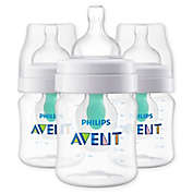 Philips Avent 3-Pack 4 oz. Wide-Neck Anti-Colic Bottle with Insert