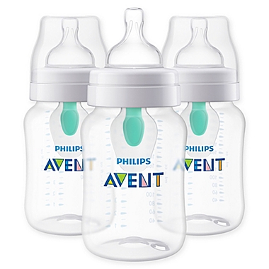Philips Avent 3-Pack 9 oz. Wide-Neck Anti-Colic Bottle with Insert. View a larger version of this product image.