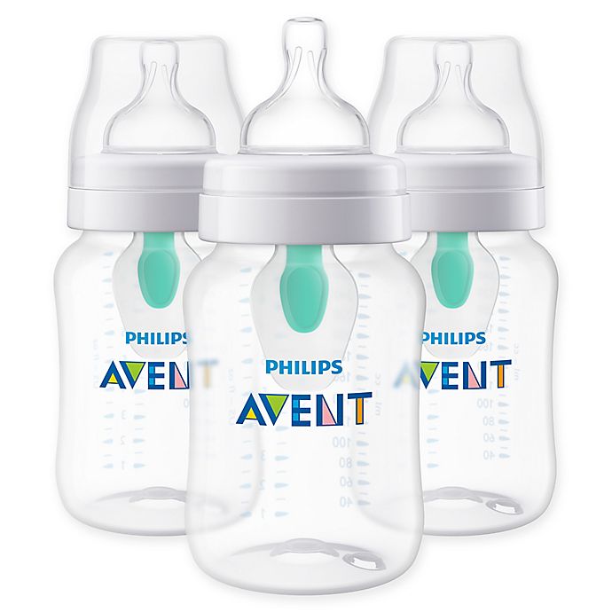 Philips Avent 3pk Anti-Colic Bottle with AirFree Vent - Clear - 9oz