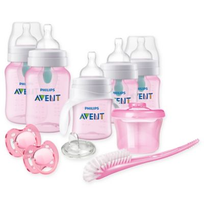 pink avent bottles