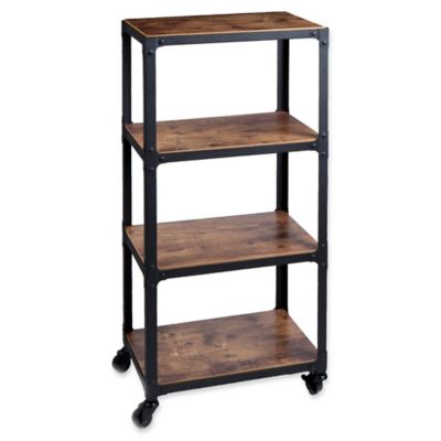 black utility shelf