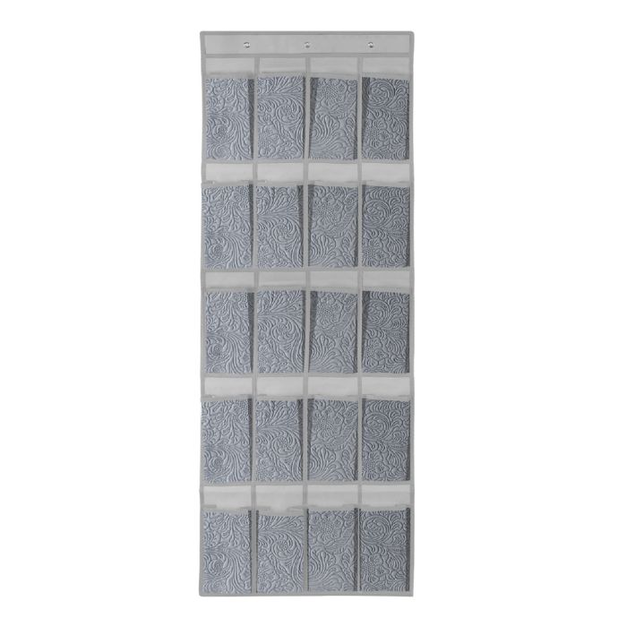 Farberware® Millennium 24-Pocket Over-the-Door Shoe Organizer in Grey