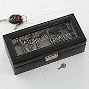 Inspiring Messages Leather 5-Slot Watch Box