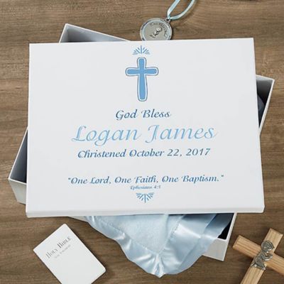 personalized baptism keepsake memory box