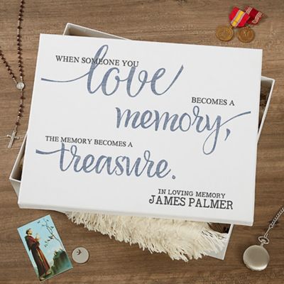 Memory Becomes A Treasure Keepsake Memory Box