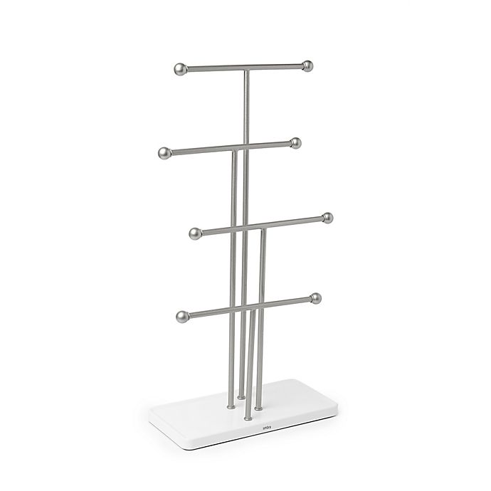 Umbra Cleo Jewelry Stand In Nickel Bed Bath Beyond