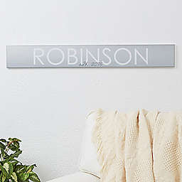 Family Name 29-Inch x 4-Inch Personalized Wooden Sign