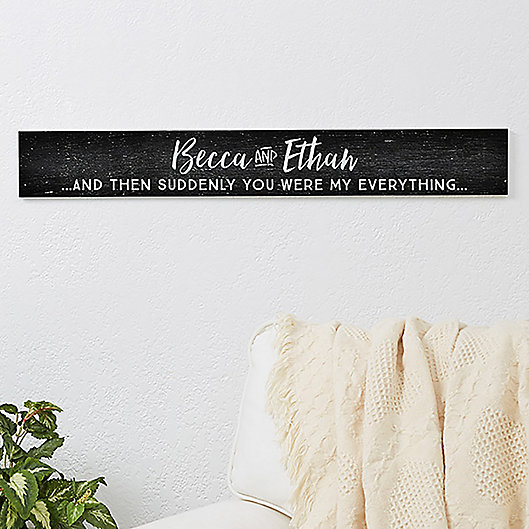 Alternate image 1 for Romantic Quotes 28.8-Inch x 4-Inch Wooden Sign
