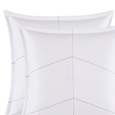 City Scene Courtney European Pillow Sham in White. View a larger version of this product image.