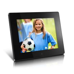 Aluratek 8-Inch 8GB Internal Memory WiFi Digital Photo Frame in Black