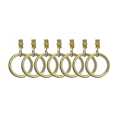 Umbra&reg; Cappa Clip Rings in New Brass. View a larger version of this product image.