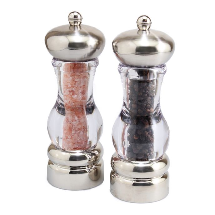 Olde Thompson Reina Salt and Pepper Mill Set in Stainless Steel Bed Bath and Beyond Canada