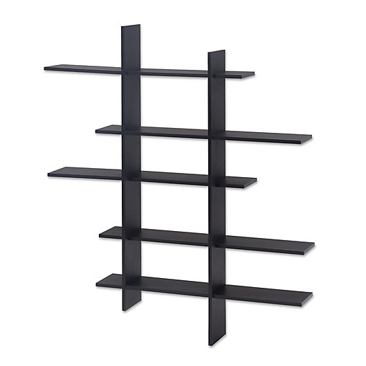 Alternate image 1 for Danya B™ Five Level Asymmetric Shelf in Black