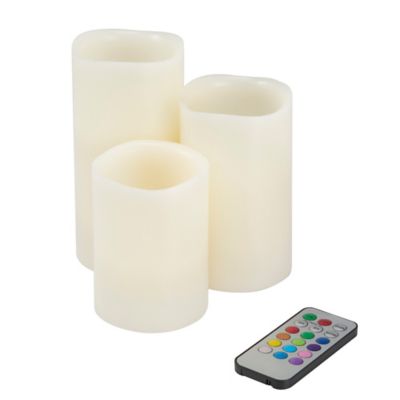 flameless color changing glow candles