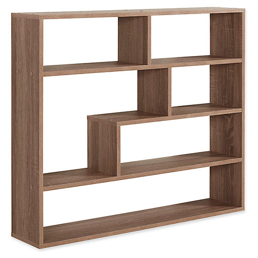 Alternate image 1 for Danya B™ Wood Large Rectangular Shelf Unit in Weathered Oak