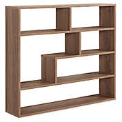 Danya B&trade; Wood Large Rectangular Shelf Unit in Weathered Oak