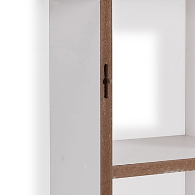 Danya B&trade; MDF Cantilever Wall Shelf in White. View a larger version of this product image.