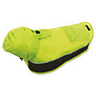 Alternate image 4 for Ultra Paws Pooch Pocket Small Dog Raincoat in Charcoal/Lime